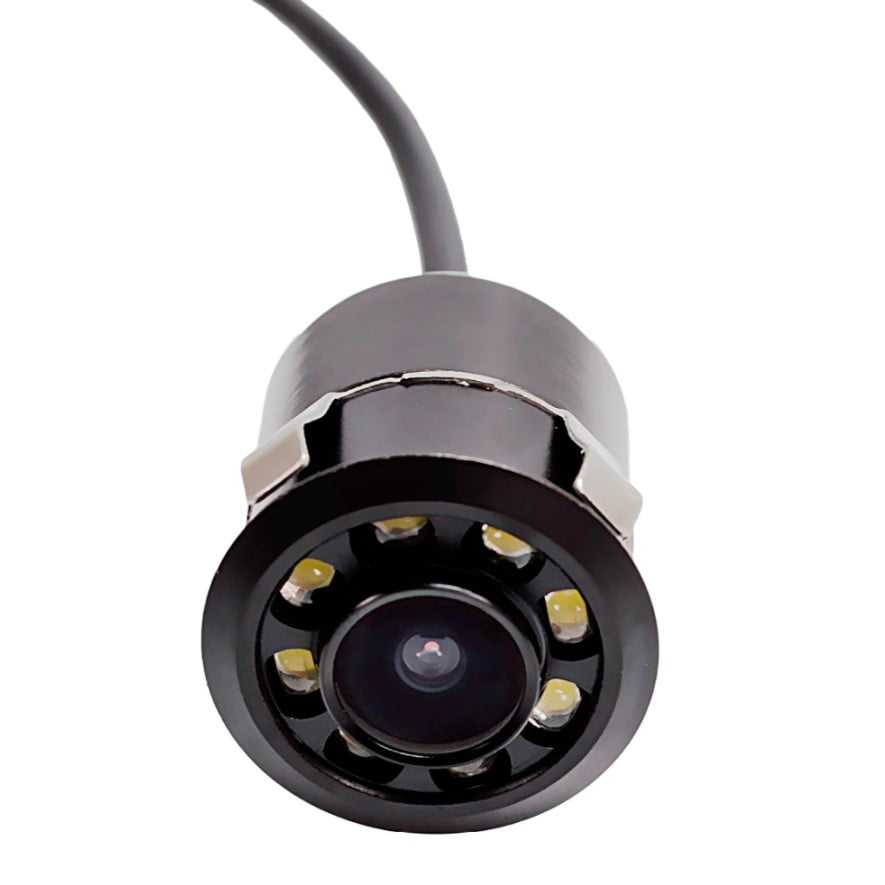 Camera auto marsarier, cu 8 leduri, impermeabila, vedere nocturna, ultra compacta, rezistenta la socuri, universala