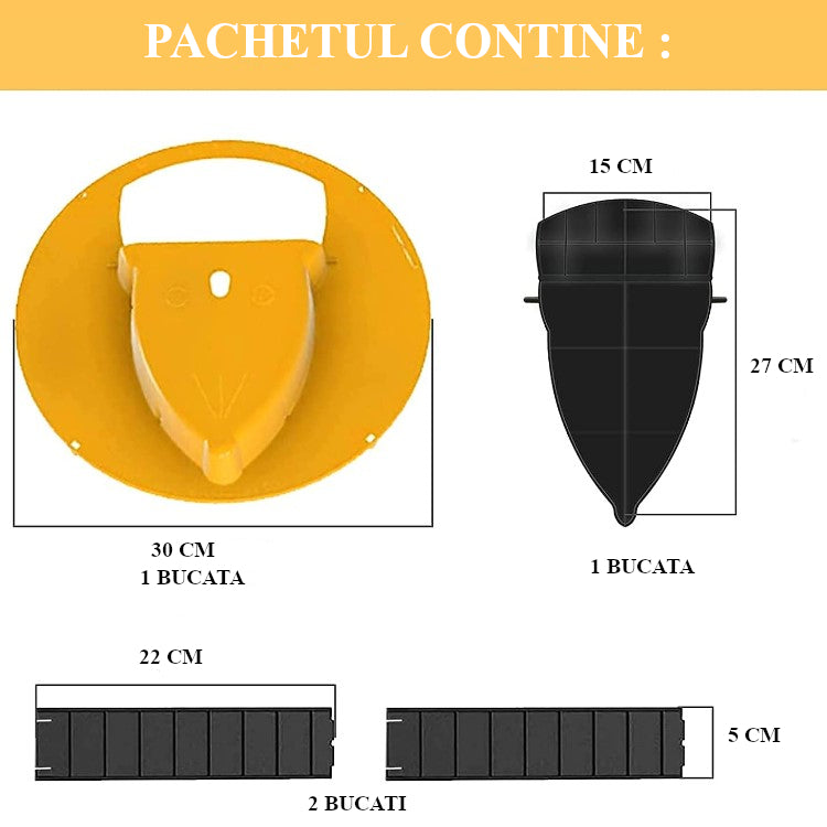 Capcana pentru galeata cu clapeta, pentru rozatoare, soareci, sobolani