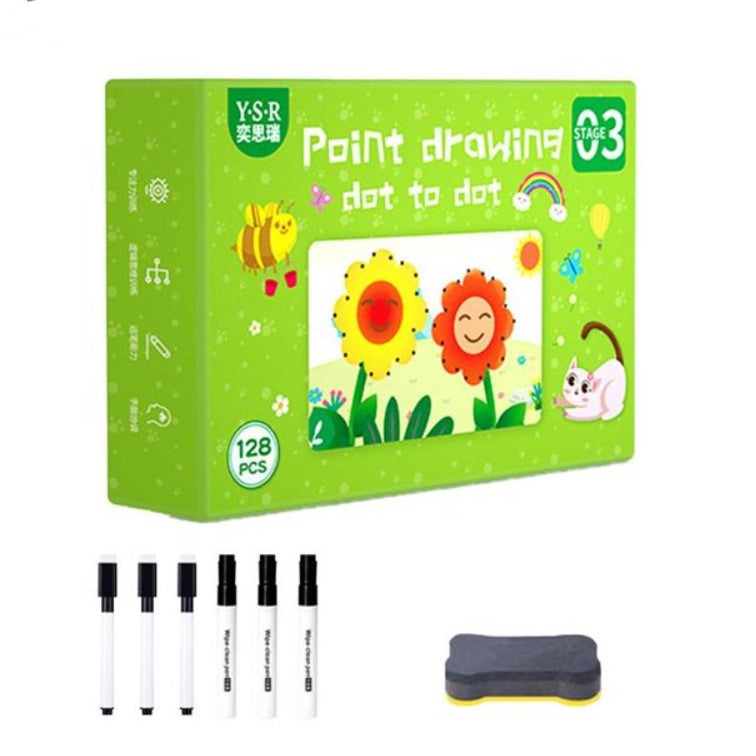 Carte de activitati si jocuri, cu asocieri si desene, culori, 6 carioci si radiera, 128 pagini, 4+ ani