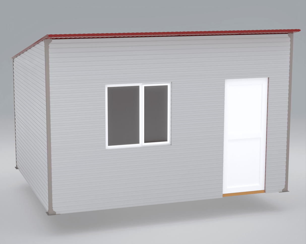 Casa modulara , 3x4 m ,Tiny house,Sopron , Magazie Gradina /Deozitare cu imbinari din fier / structura din lemn - BUZ.RO