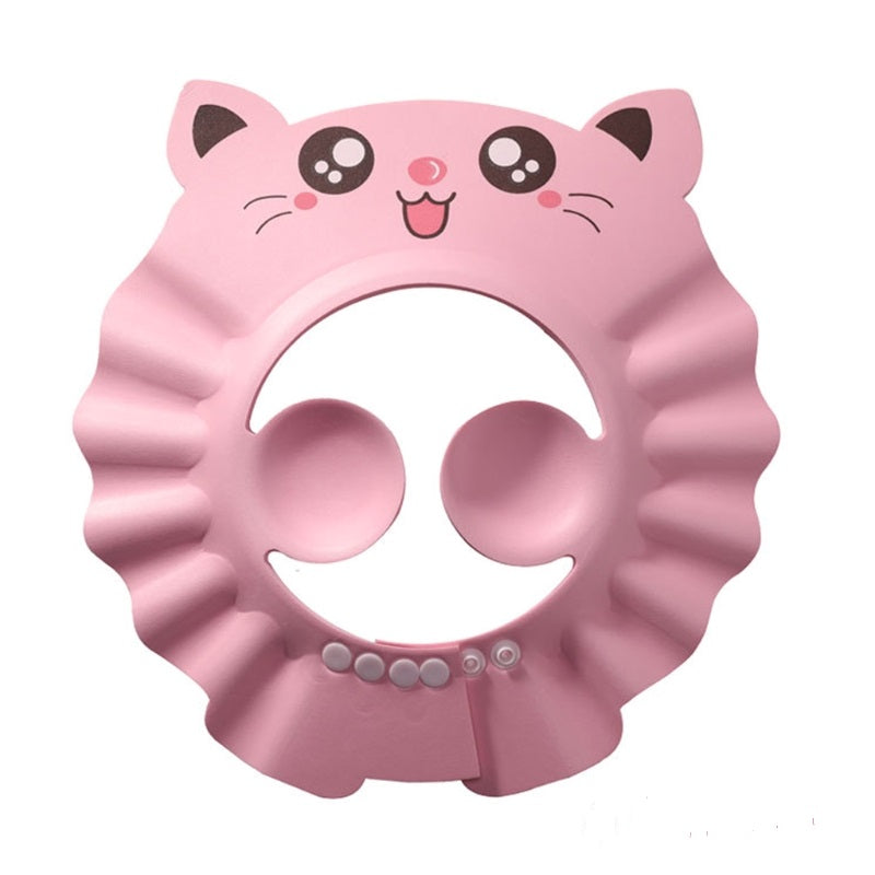 Casca protectie, pentru baita, reglabila, protectie urechi, roz