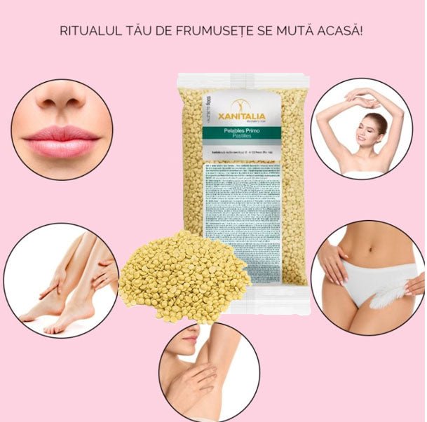 Ceara epilare, granule, ceara de epilare, elastica, Xanitalia, galbena, 500gr - BUZ.RO