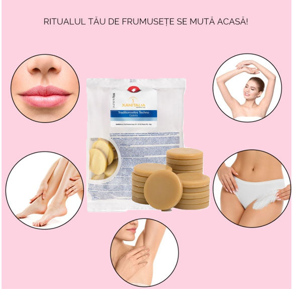 Ceara epilat, sub forma de discuri, elastica, Xanitalia, clorofila, miere, aloe vera, 500gr