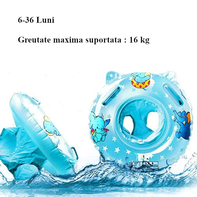 Colac piscina/mare , inot copii/bebelusi cu manere, gonflabil, colac cu chilot, hipoalergic
