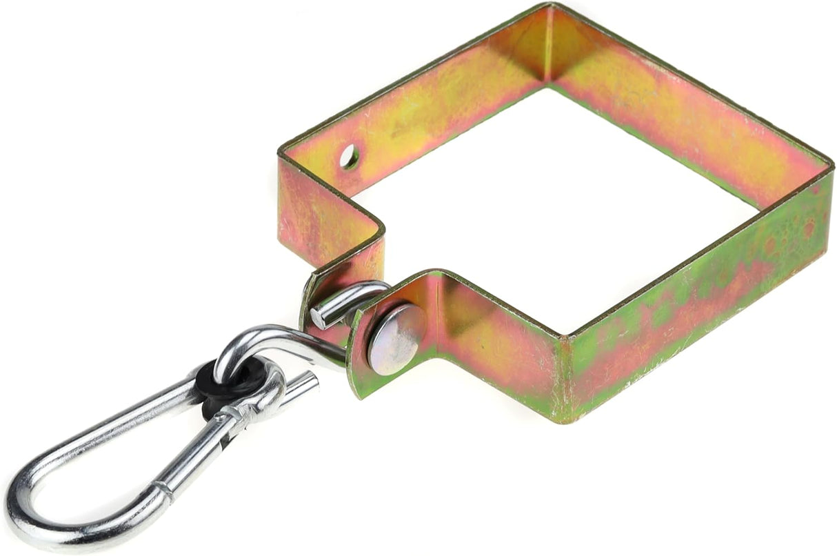 Colier carlig leagan carabiniera fixare ginda 90 x 90 scranciob conector din metal suporta 100 kg - gold - BUZ.RO