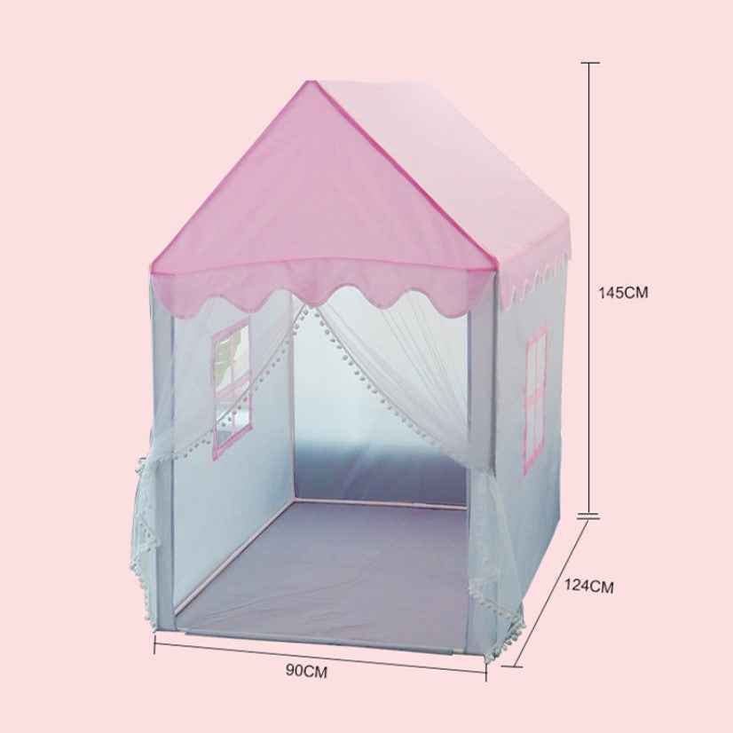 Cort copii, casuta copii, casuta de joaca, pentru copii, roz, 145x90x124 cm roz