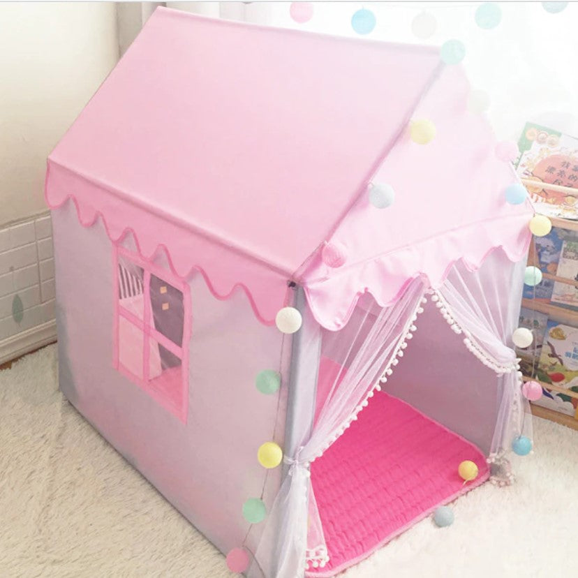 Cort copii, casuta copii, casuta de joaca, pentru copii, roz, 145x90x124 cm roz