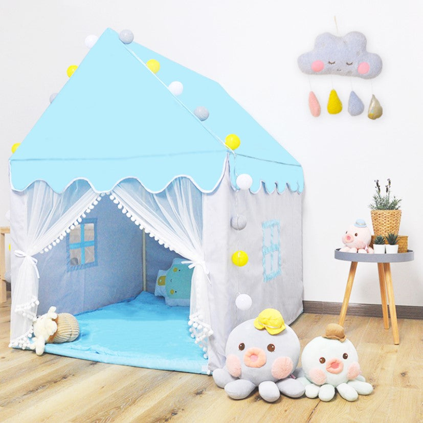 Cort copii, casuta copii, casuta de joaca, pentru copii, roz, 145x90x124 cm roz