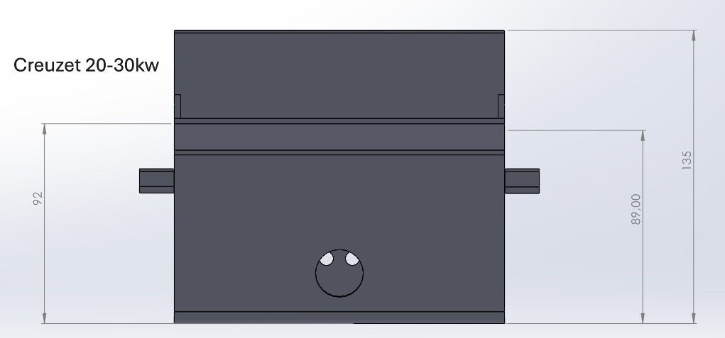 Creuzet centrala pe peleti otel | Fornello Koph Sonotec | 20 - 40 kw - BUZ.RO