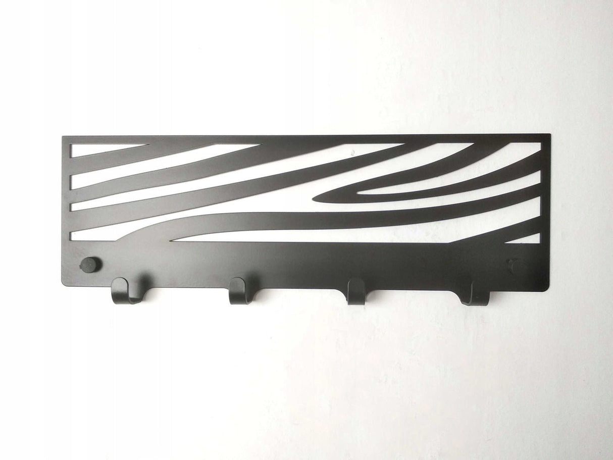 Cuier hol/baie/sufragerie , de Perete Metalic Negru Tip abstract– Modern - BUZ.RO