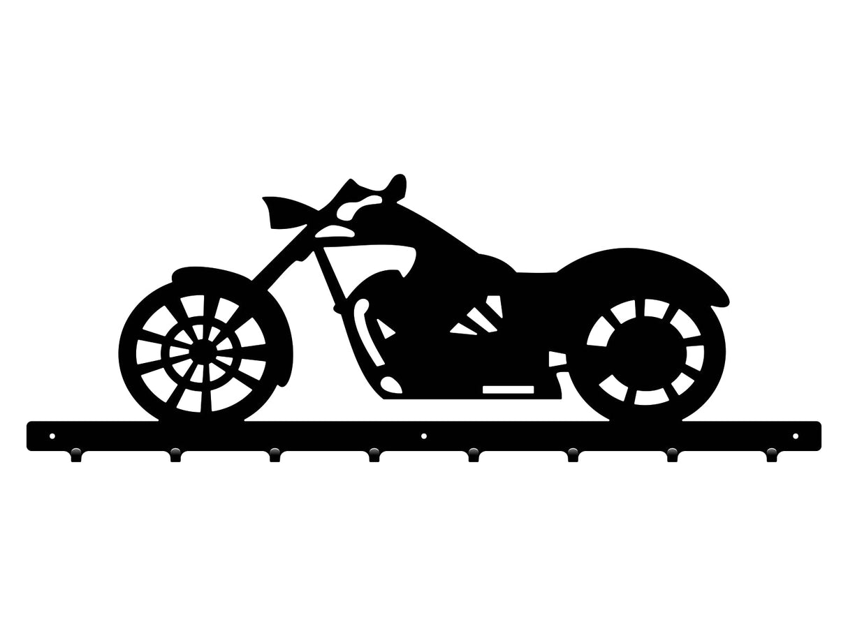 Cuier hol/baie/sufragerie , de Perete Metalic Negru Tip Motocicleta– Modern - BUZ.RO