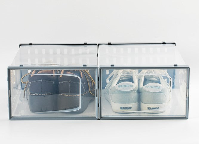 Pantofar stivuibil, suport incaltaminte, cutie depozitare pantofi, transparenta, ventilata, respirabila