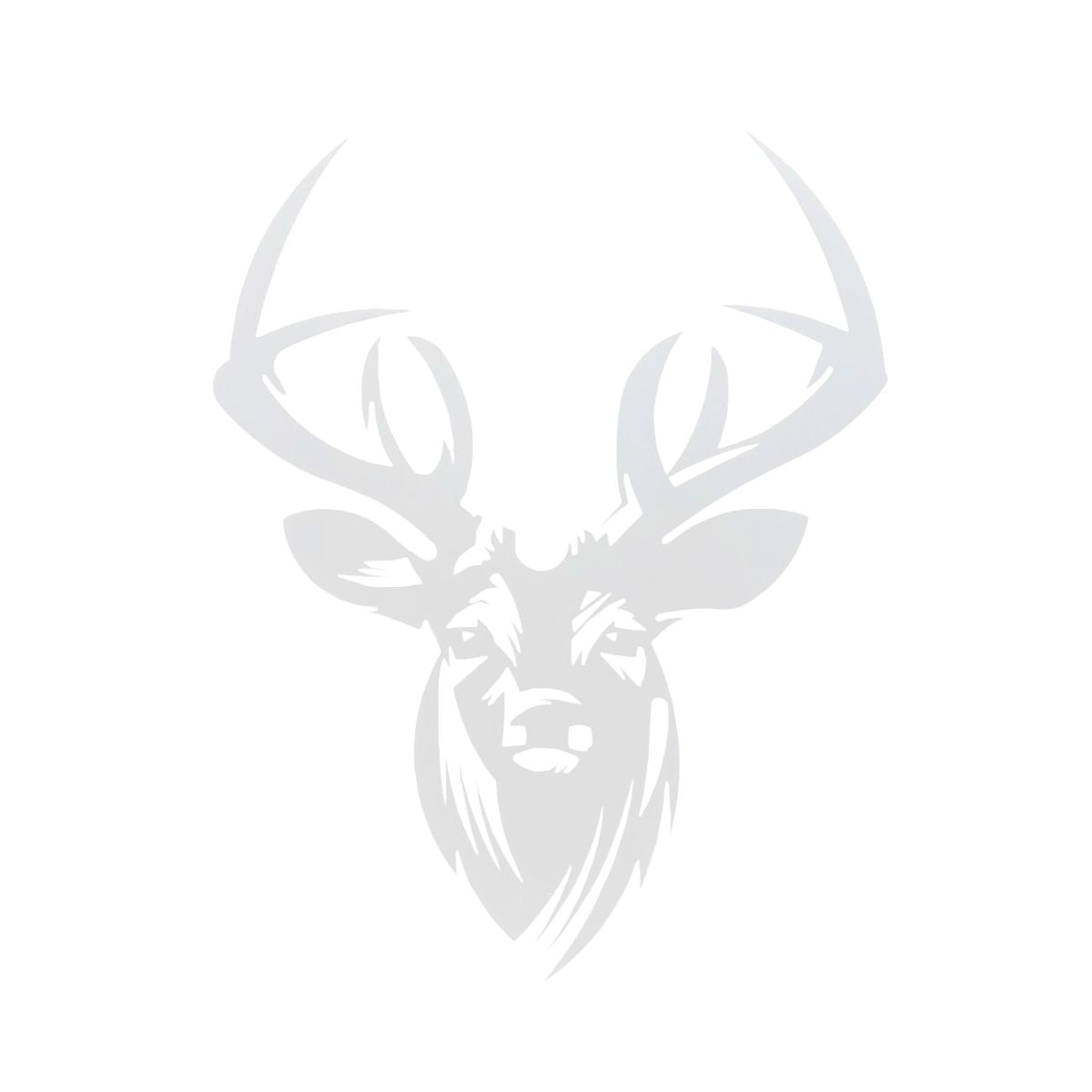 Decoratiune perete metal, 48.5x59.6 cm, model Cerb, alb