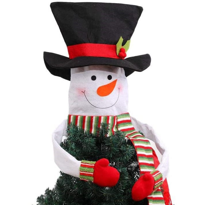 Decoratiune pentru bradul de Craciun, sub forma de om de zapada, 110x110 cm