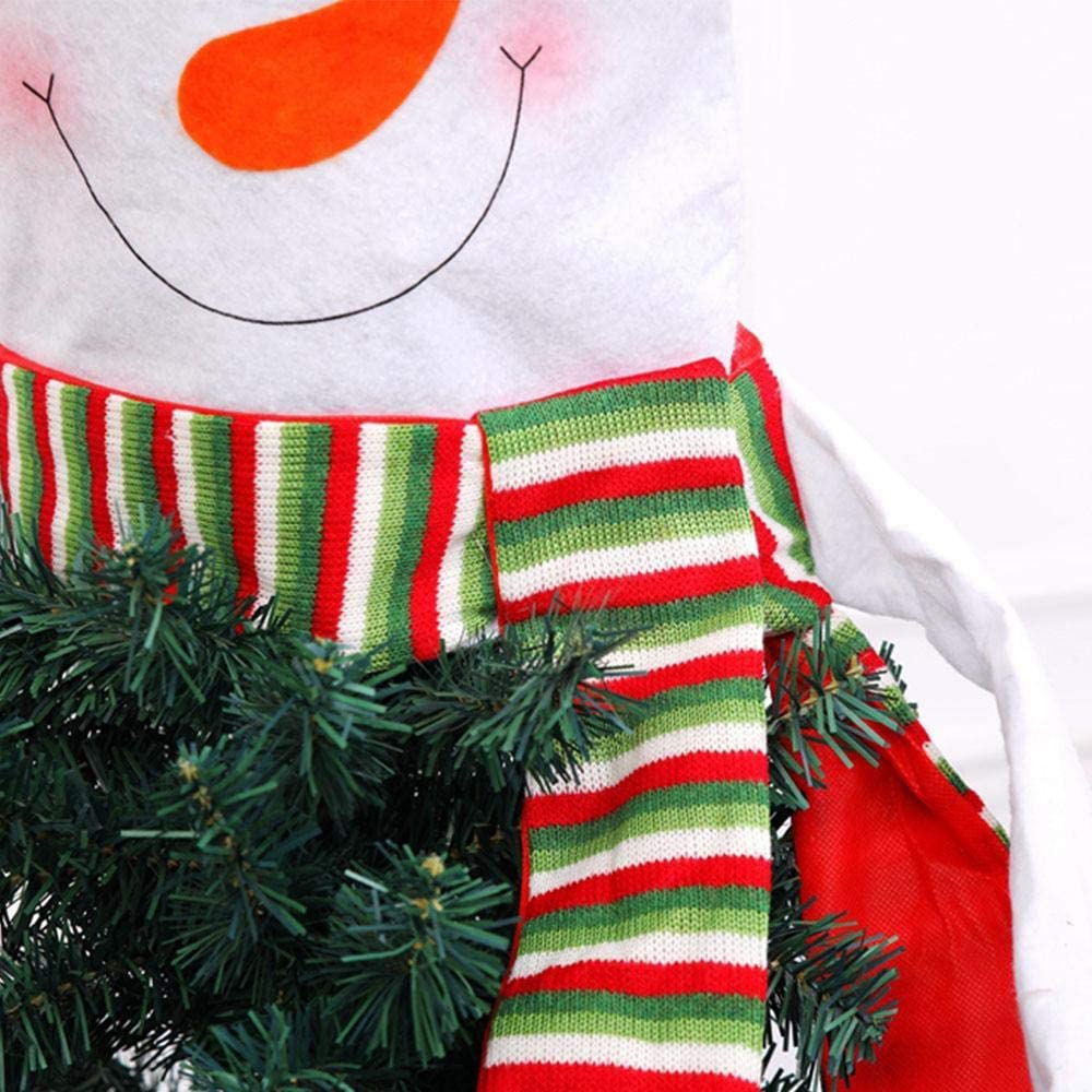 Decoratiune pentru bradul de Craciun, sub forma de om de zapada, 110x110 cm