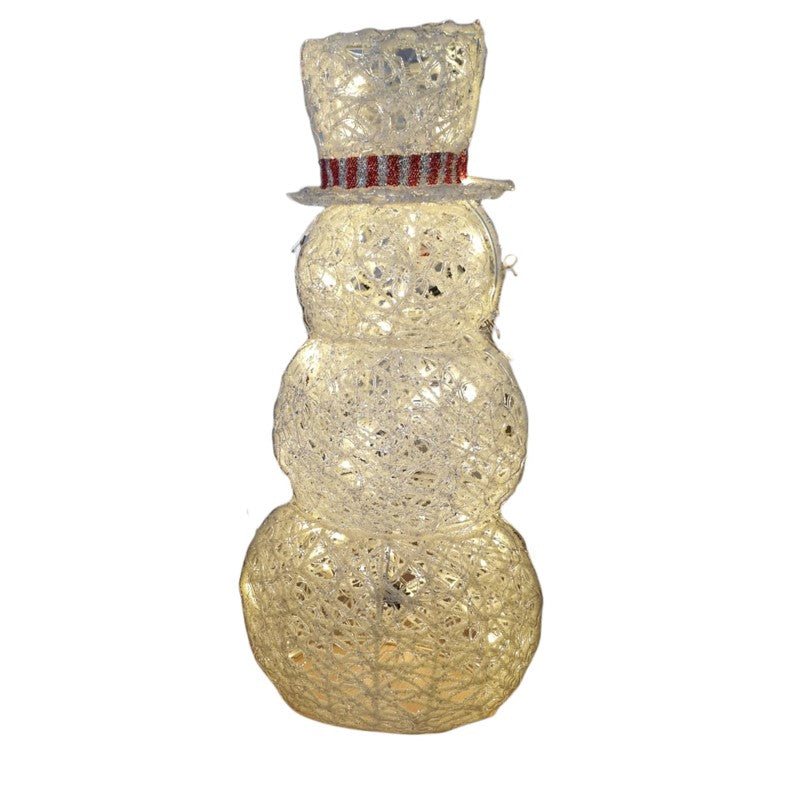 Om de zapada luminos exterior si interior, din acril cu lumina calda, decoratiune Crăciun