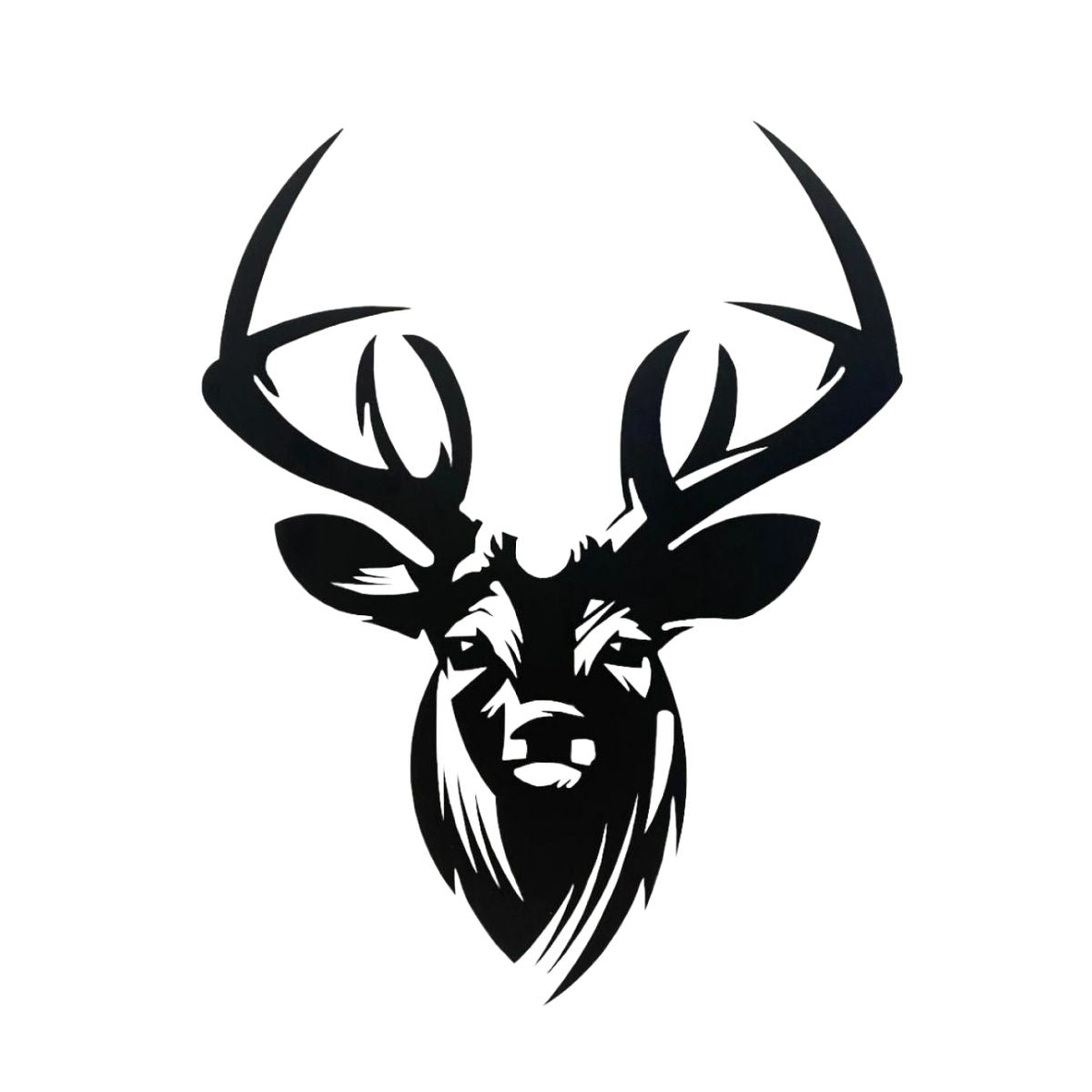 Decoratiune perete metal, 48.5x59.6 cm, model Cerb, negru