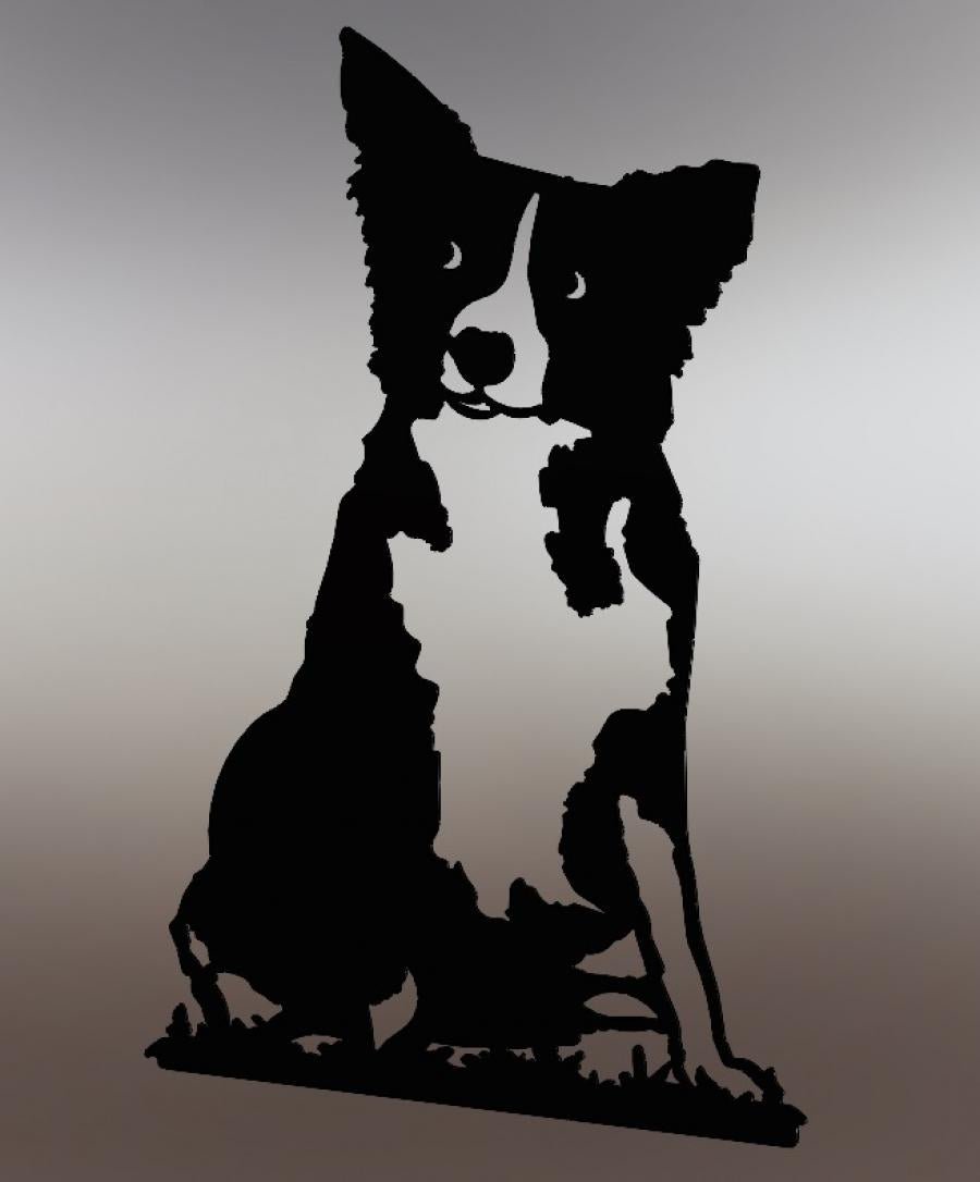 Decoratiune perete metal, model catel Max, 54.8x 30.3 cm - BUZ.RO