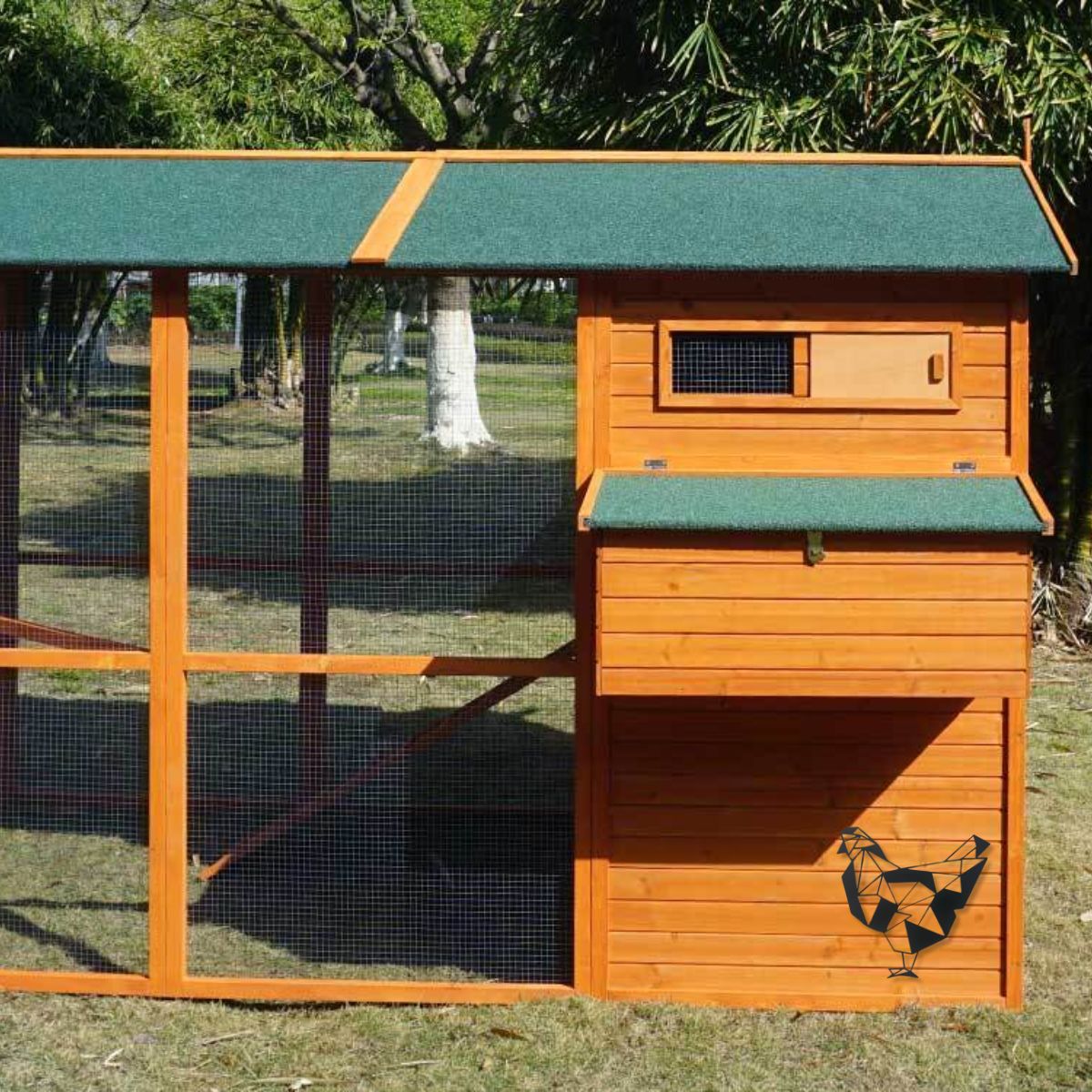 Decoratiune perete metal , model Chicken, 33.7x34.7 cm, negru