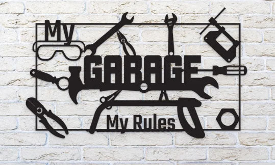 Decoratiuni perete, personalizate, decoratiuni perete metal, tablouri personalizate, cadouri personalizate, decoratiuni interior, garaj