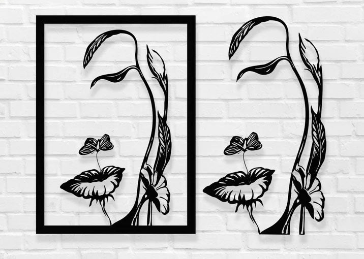 Decoratiuni perete, personalizate, decoratiuni perete metal, tablouri personalizate, cadouri personalizate, decoratiuni interior, chip de dama - BUZ.RO