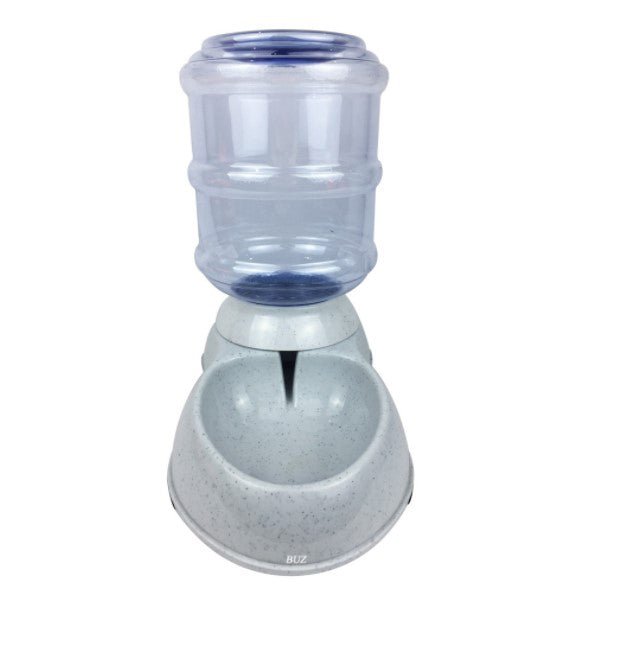 Dispenser dozator mancare si apa automat, adapatoare, catei si pisici, dispenser hrana si recipient apa, set 2 buc - BUZ.RO