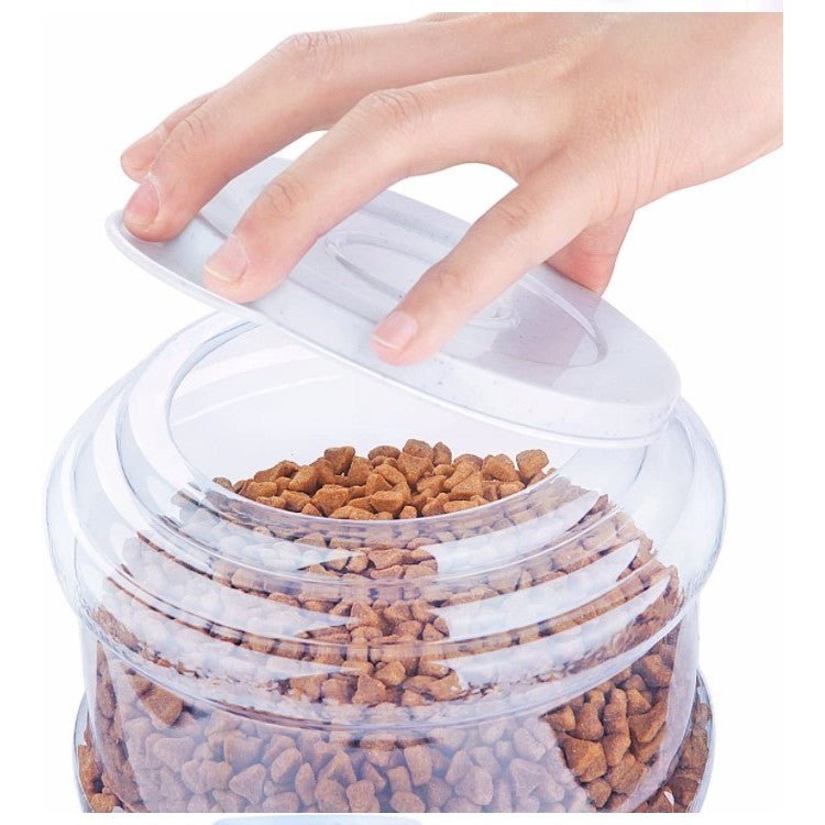 Dispenser mancare, dozator mancare, pentru caini si pisici, 3.8 litri - BUZ.RO
