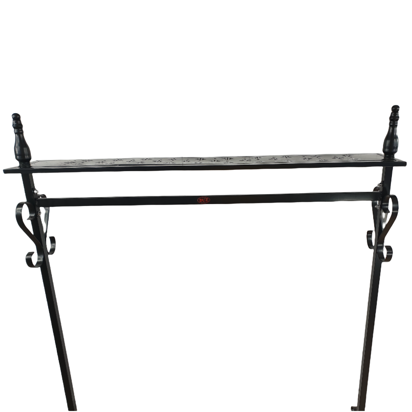 Stander haine, cuier si suport incaltaminte cu cadru metalic, negru