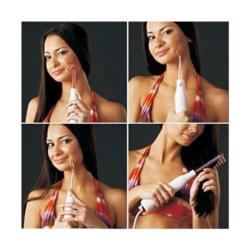 Aparat Electroderm Cosmetic 4 în 1 – Tratament Anti-Acnee, Riduri, Sebum și Îngrijire Ten