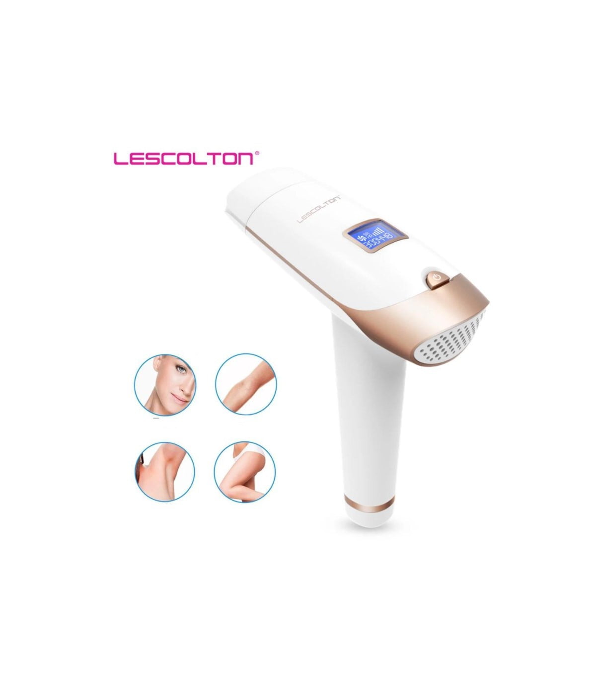 Epilator IPL, 300000 pulsatii, 5 trepte de intensitate, senzor piele, ochelari protectie