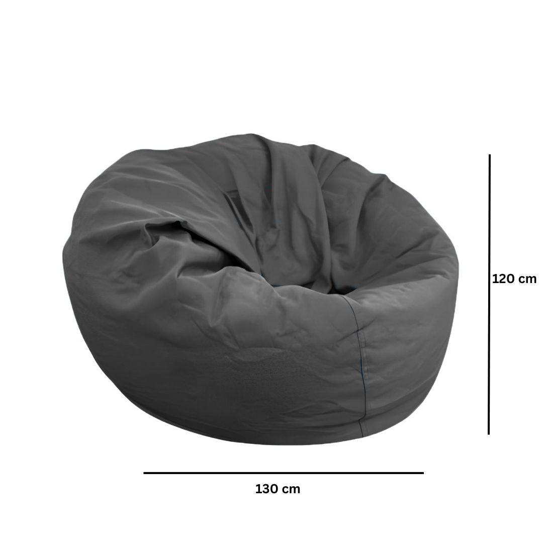 Fotoliu puf, beanbag, sac de sezut, tip para, cu maner, utilizabil interior si exterior, umplut cu granule polistiren, dimensiuni 120x130
