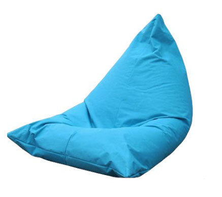 Fotoliu puf, beanbag, sac de sezut, tip para, cu maner, utilizabil interior si exterior, umplut cu granule polistiren, dimensiuni 100x150, albastru