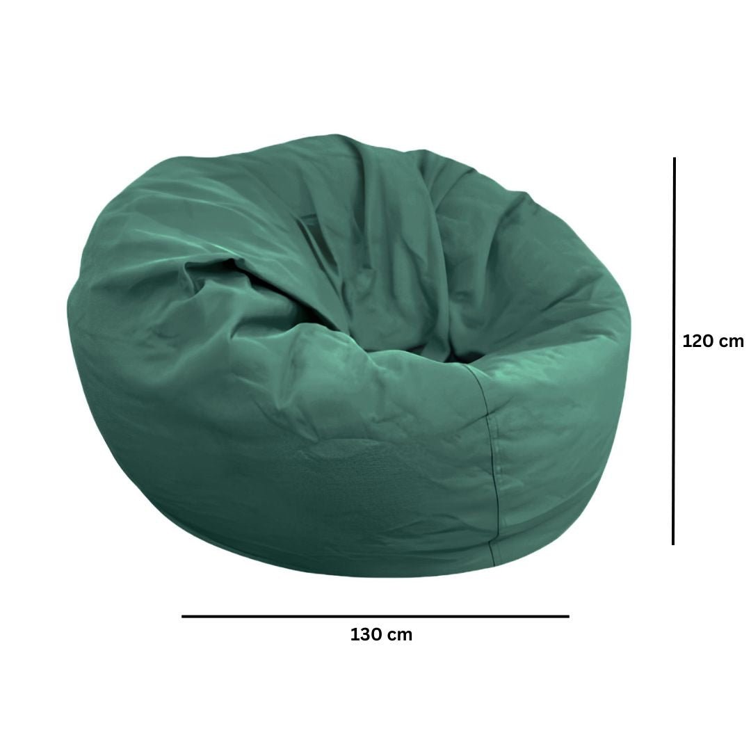 Fotoliu puf, beanbag, sac de sezut, tip para, cu maner, utilizabil interior si exterior, umplut cu granule polistiren, dimensiuni 120x130 - BUZ.RO
