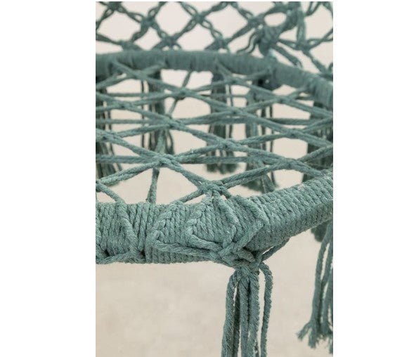 Fotoliu suspendat, Hamac tip scaun, din bumbac, suspendat, pentru interior sau terasa - BUZ.RO