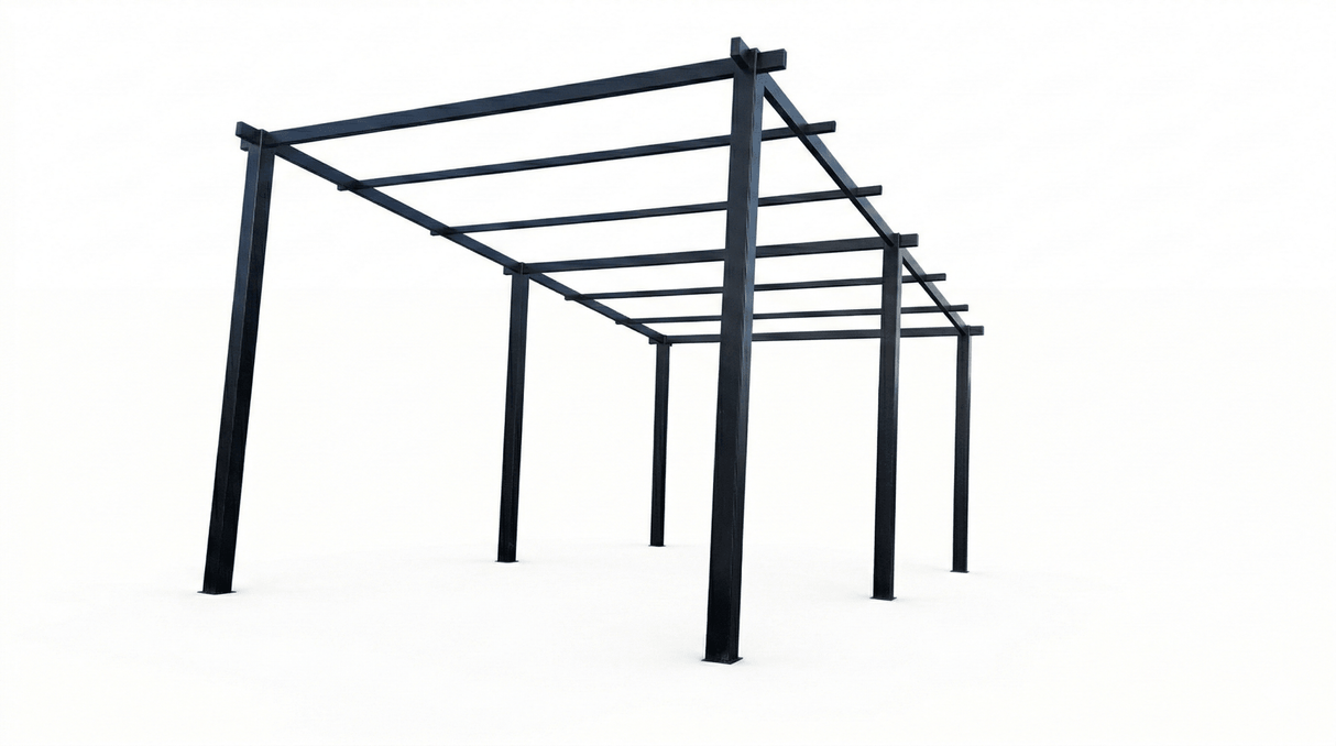 Garaj,Pergola,Pavilion de gradina,Acoperis Masina, Metal,Modular, 3 x 5 m - BUZ.RO