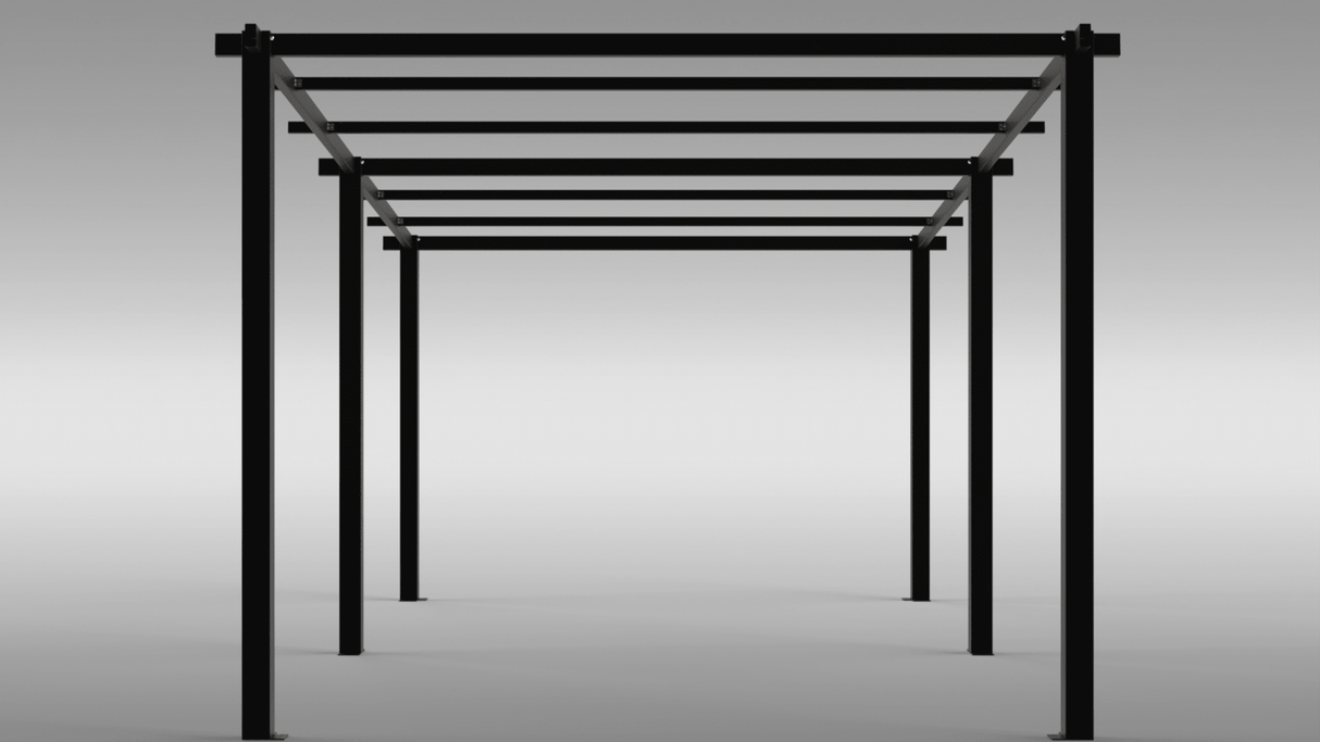 Garaj,Pergola,Pavilion de gradina,Acoperis Masina, Metal,Modular, 3 x 5 m - BUZ.RO