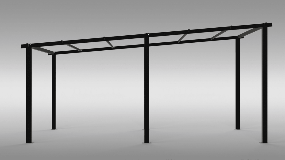 Garaj,Pergola,Pavilion de gradina,Acoperis Masina, Metal,Modular, 3 x 5 m - BUZ.RO
