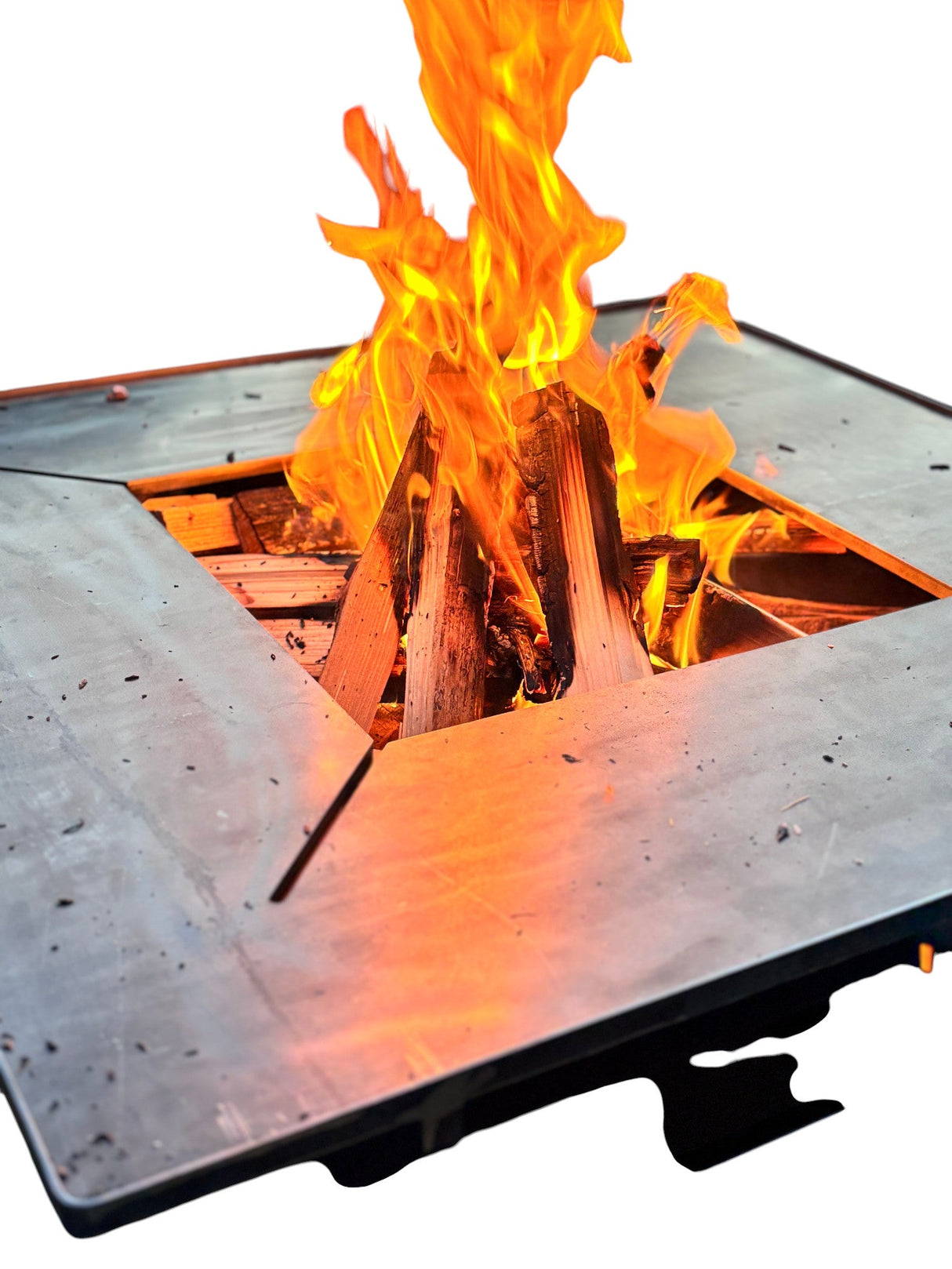 Gratar de gradina Corten Plita 10, 8 sau 6 mm 75x75 cm fire pit - BUZ.RO