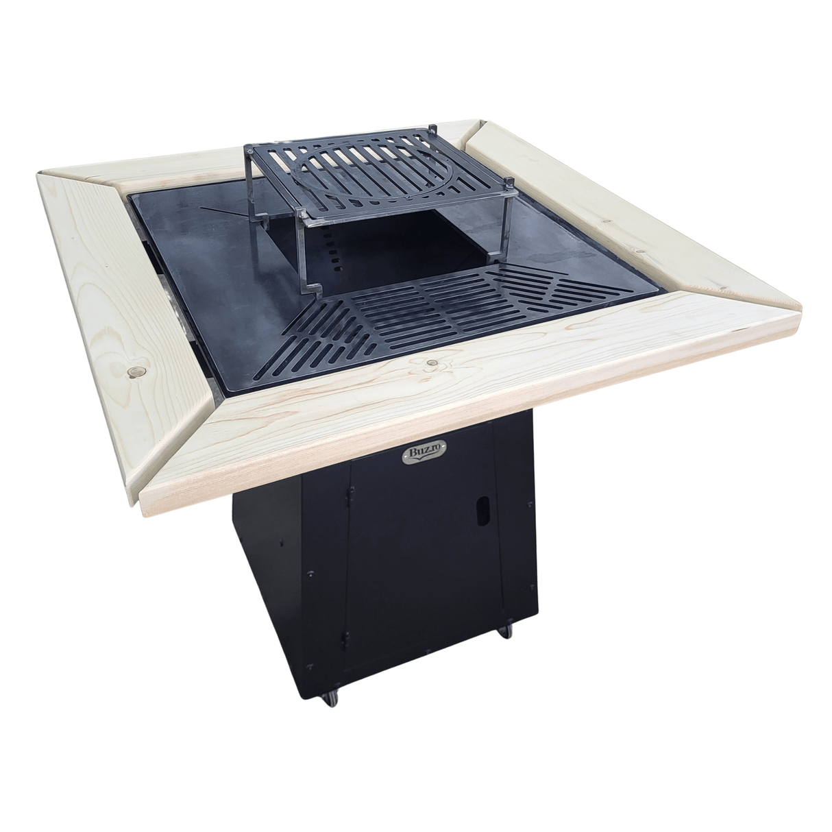 Gratar Gradina | Plita Otel | Gatit Rapid | 75x75cm | Design Piramidal - BUZ.RO