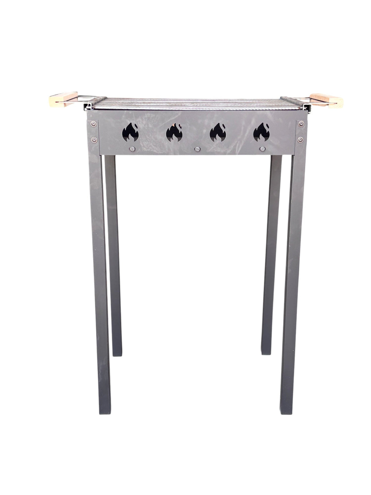 Gratar Gradina portabil 50 x 35 cm bare rotunde din otel 8mm , Personalizabil, Demontabil - BUZ.RO