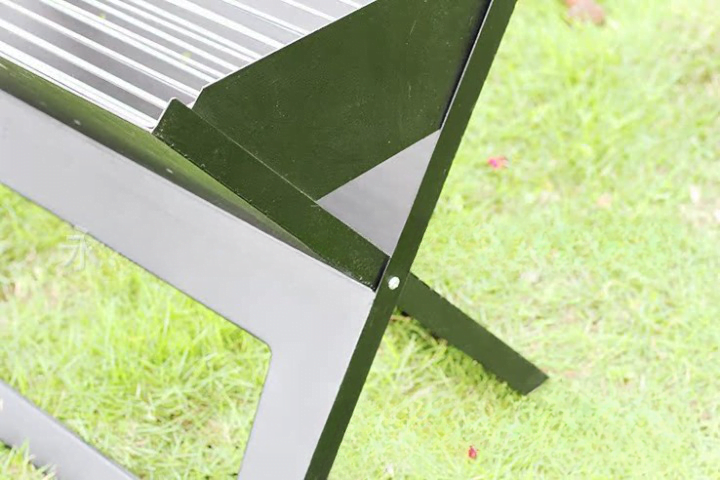 Gratar de gradina si portabil, slim, negru, dimensiuni 45x30x35cm