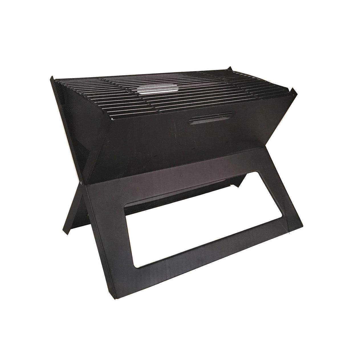 Gratar de gradina si portabil, slim, negru, dimensiuni 45x30x35cm