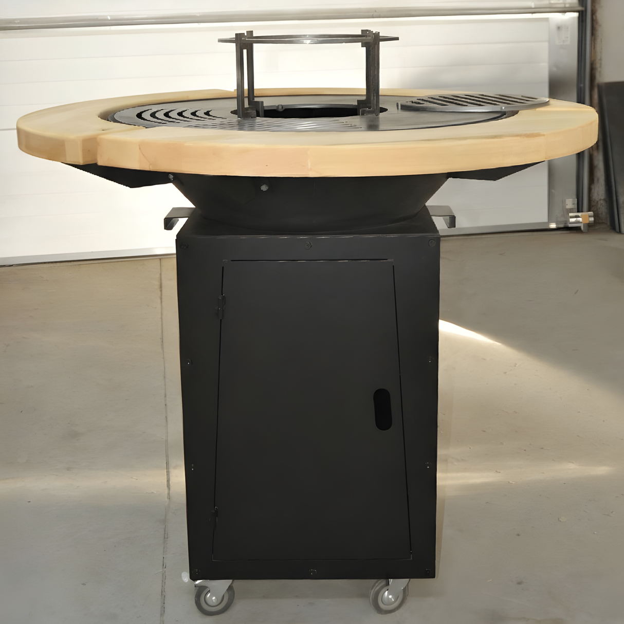 Gratar Rotund de gradina diametru 75 cm fire pit cu Plita rotunda Otel dur - BUZ.RO