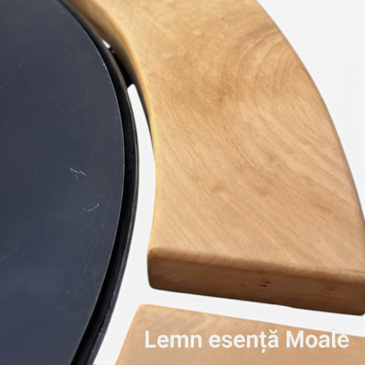 Gratar Rotund Gradina 107cm|diametru Plita 75 cm| grosime 8/10 mm cu reglare tiraj si tavita cenusa blat de lemn - BUZ.RO