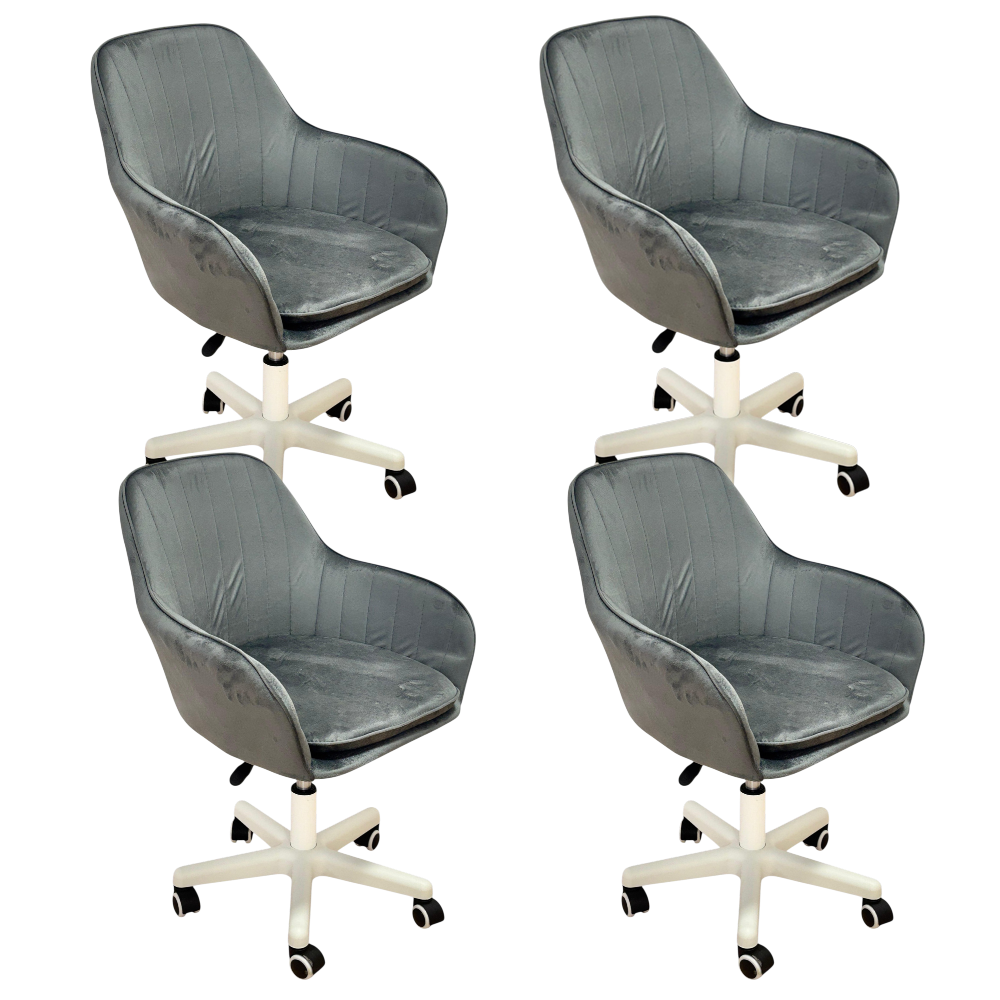 Scaun birou / set scaune birou, modern, din catifea, cu inaltime reglabila intre 50-60 cm