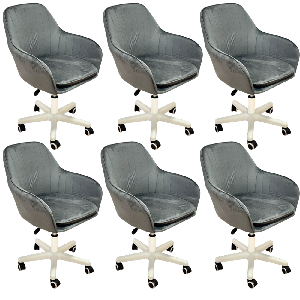 Scaun birou / set scaune birou, modern, din catifea, cu inaltime reglabila intre 50-60 cm