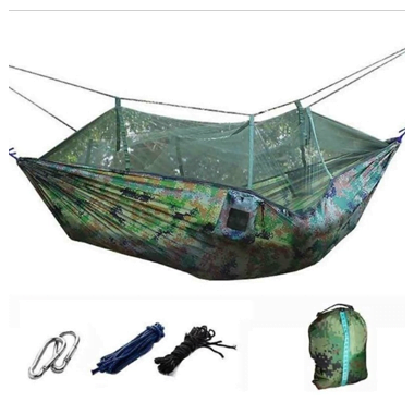 Hamac dublu, plasa de tantari, model militaresc, greutate maxima suportata 200 kg