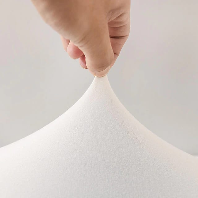 Husa elastica universala cu 2 fete de perna, alb, 90 x140 cm