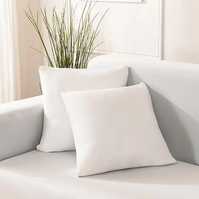 Husa elastica universala cu 2 fete de perna, alb, 90 x140 cm