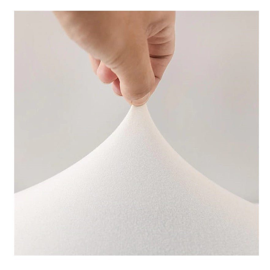 Husa elastica universala pentru canapea si pat, cu 2 fete de perna, crem cu flori,190 - 230cm - BUZ.RO